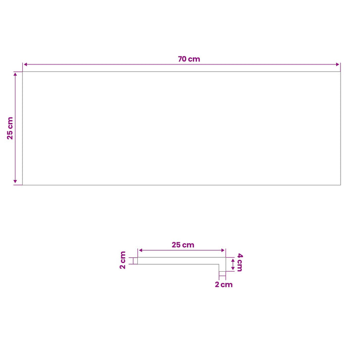 Trepte 20 buc. 70 x 25 x 2 cm Maro închis Lemn de stejar masiv WALTI