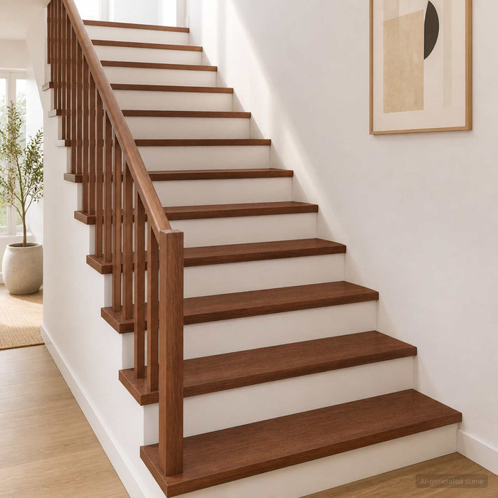 Trepte 20 buc. 100 x 25 x 2 cm Maro închis Lemn de stejar masiv WALTI