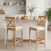 Scaun de bar 2 pcs Natural și Bej - WALTI WALTI