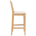 Scaun de bar 2 pcs Natural și Bej - WALTI WALTI
