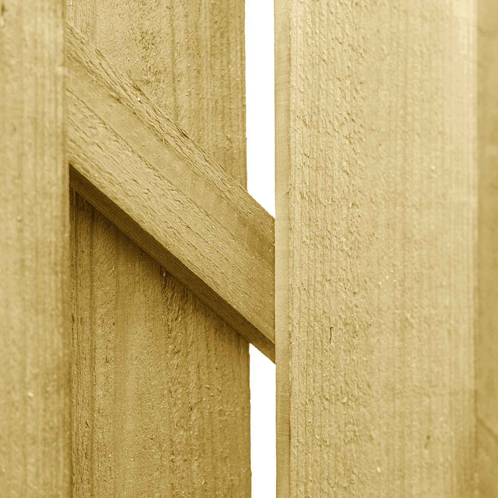 Poartă de grădină 100 x 75 cm Lemn masiv de pin Verde WALTI