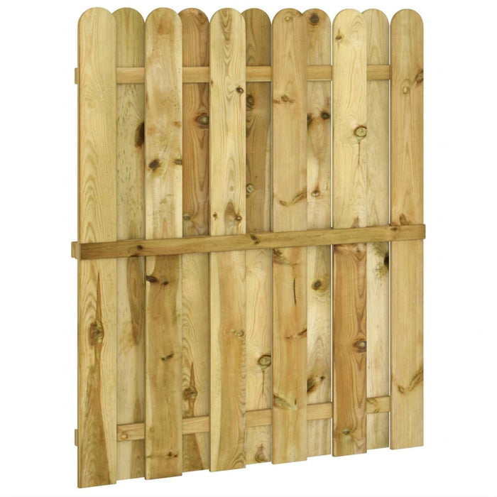 Poartă de grădină 100 x 125 cm Lemn masiv de pin Verde WALTI