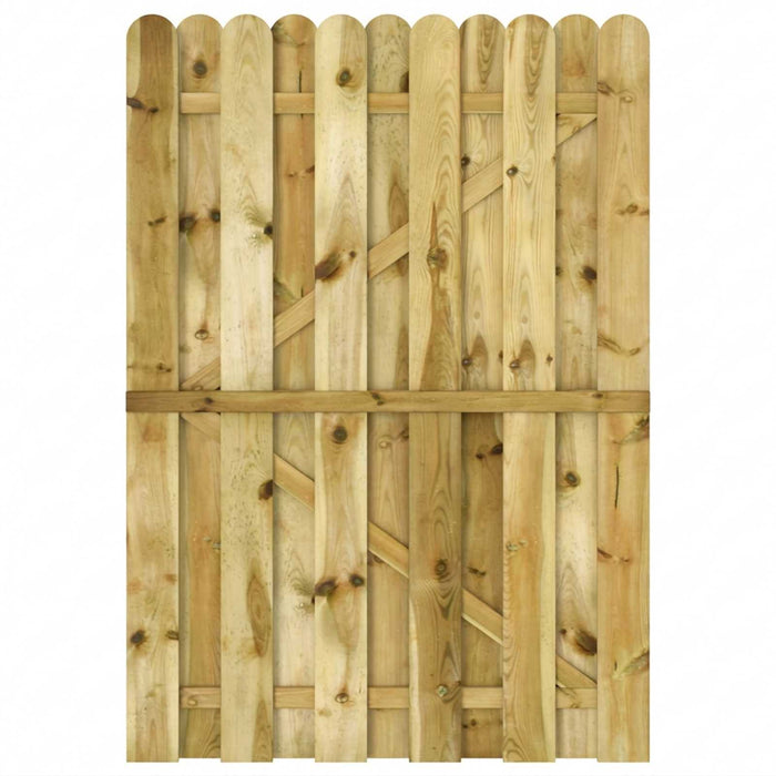 Poartă de grădină 100 x 150 cm Lemn masiv de pin Verde WALTI