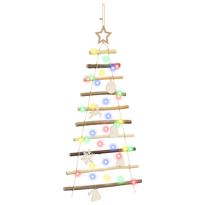 Brad de Crăciun suspendat 90 cm 30 LED-uri Multicolor - WALTI WALTI