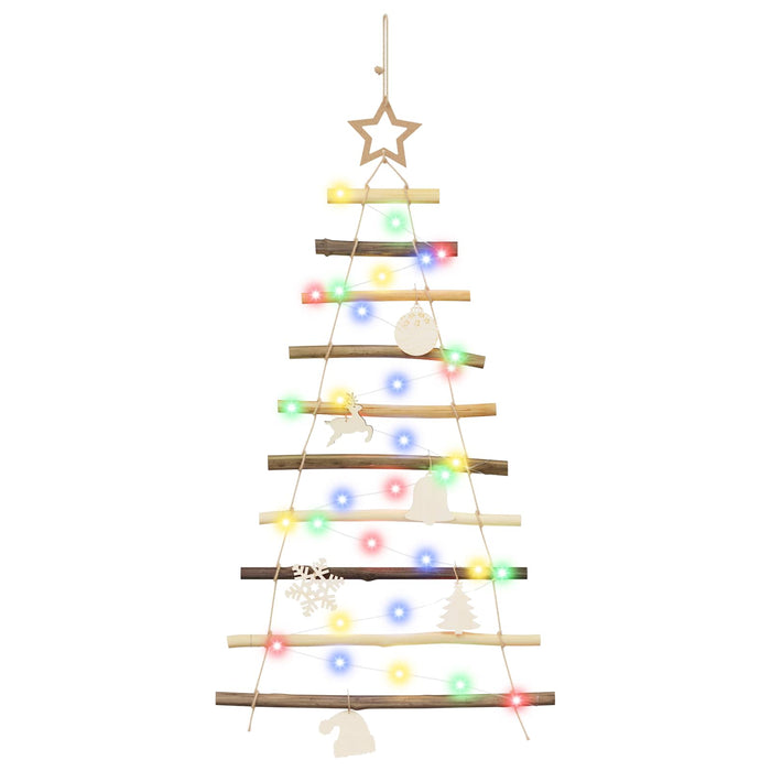 Brad de Crăciun suspendat 90 cm 30 LED-uri Multicolor - WALTI WALTI