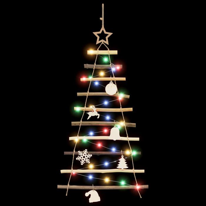 Brad de Crăciun suspendat 90 cm 30 LED-uri Multicolor - WALTI WALTI