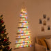 Brad de Crăciun suspendat 150 cm 80 LED-uri Multicolor - WALTI WALTI