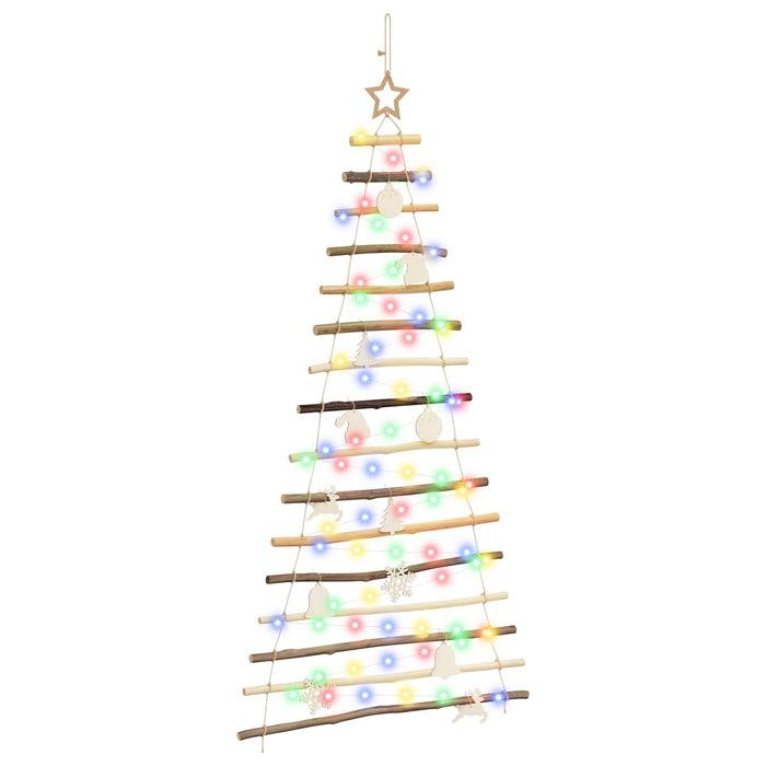 Brad de Crăciun suspendat 150 cm 80 LED-uri Multicolor - WALTI WALTI