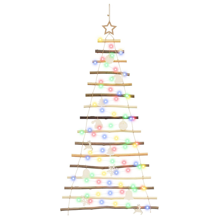 Brad de Crăciun suspendat 150 cm 80 LED-uri Multicolor - WALTI WALTI