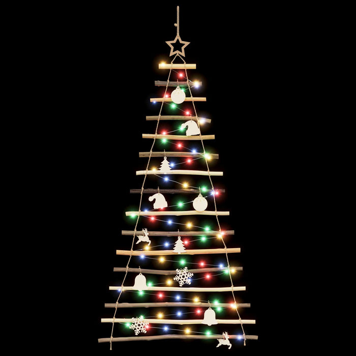 Brad de Crăciun suspendat 150 cm 80 LED-uri Multicolor - WALTI WALTI
