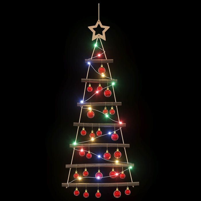 Brad de Crăciun suspendat cu globuri 90 cm 30 LED-uri - WALTI WALTI