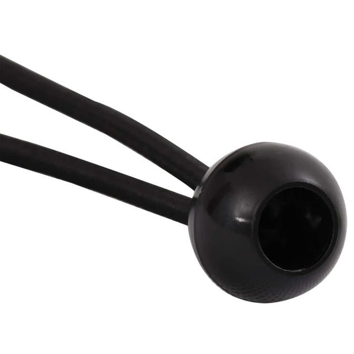Corde Bungee cu Bile 24 buc. Negru 4 mm x 22 cm Polipropilenă WALTI