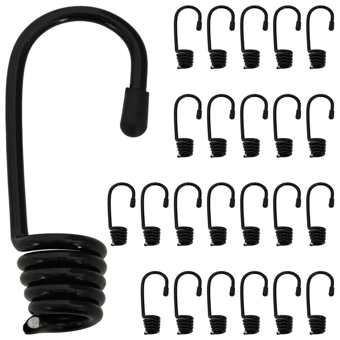 Cârlige 24 buc. Negru 4 mm x 5 cm Oțel WALTI