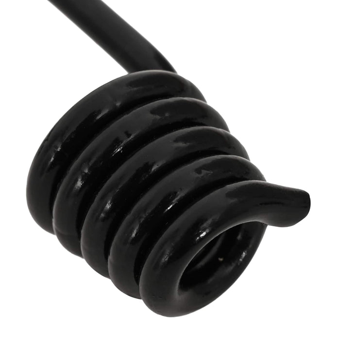Cârlige 12 buc. Negru 6 mm x 5 cm Oțel WALTI