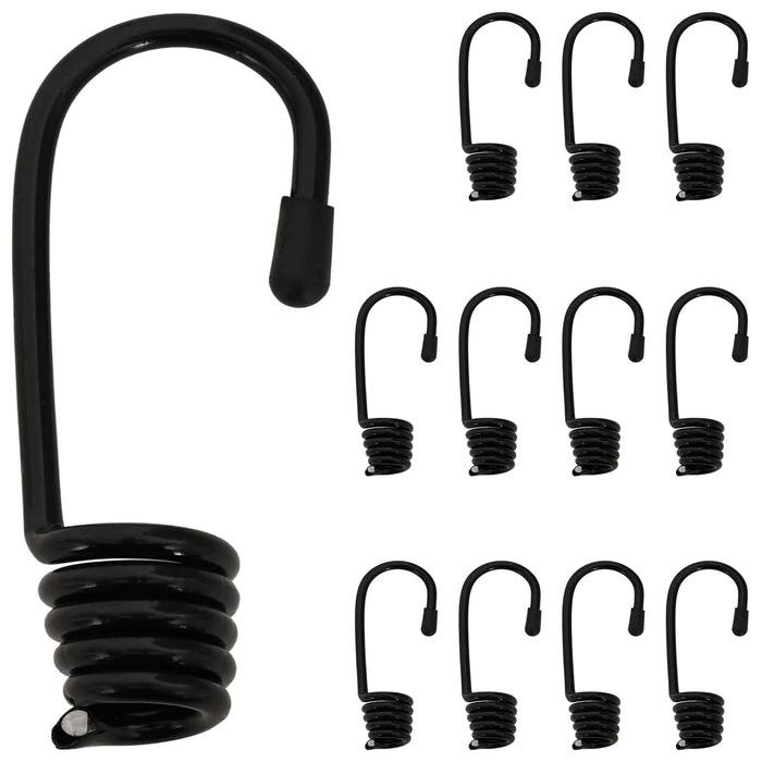 Cârlige 12 buc. Negru 6 mm x 5 cm Oțel WALTI