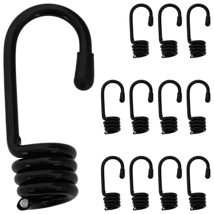 Cârlige 12 buc. Negru 8 mm x 5 cm Oțel WALTI