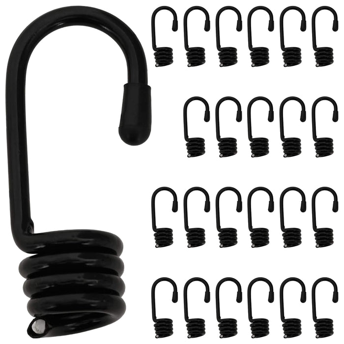 Cârlige 24 buc. Negru 8 mm x 5 cm Oțel WALTI