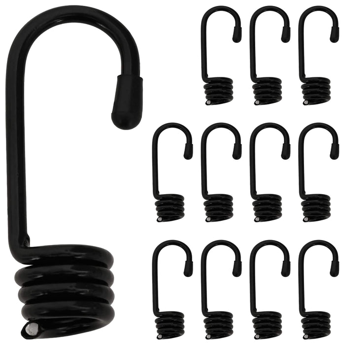 Cârlige 12 buc. Negru 10 mm x 5 cm Oțel WALTI