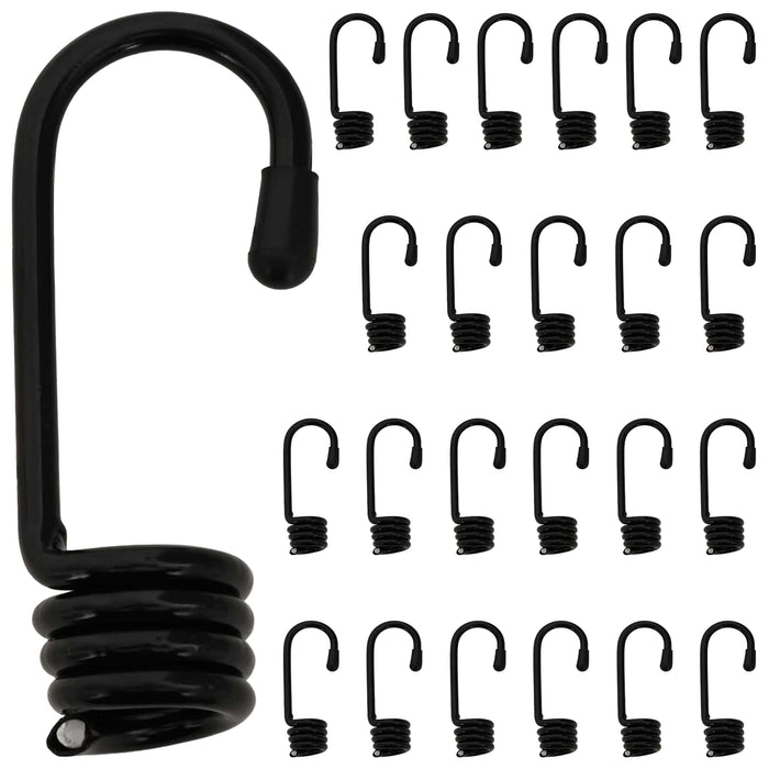 Cârlige 24 buc. Negru 10 mm x 5 cm Oțel WALTI