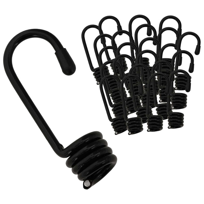 Cârlige 100 buc. Negru 10 mm x 5 cm Oțel WALTI