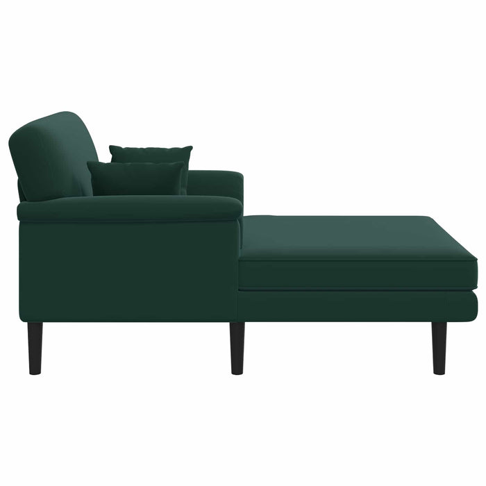 Șezlong Verde închis Catifea - WALTI WALTI