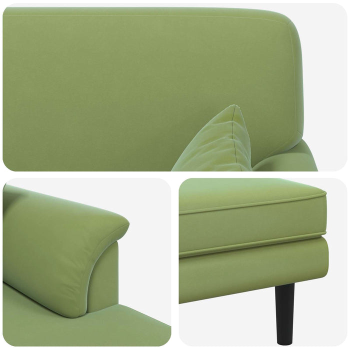 Șezlong Verde deschis Catifea - WALTI WALTI