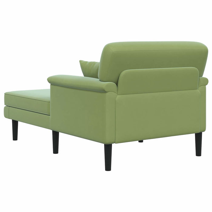 Șezlong Verde deschis Catifea - WALTI WALTI