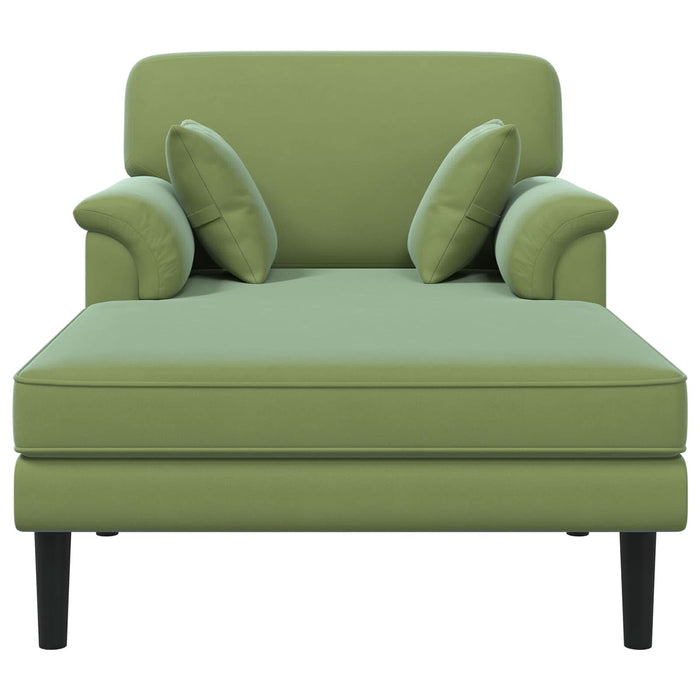 Șezlong Verde deschis Catifea - WALTI WALTI