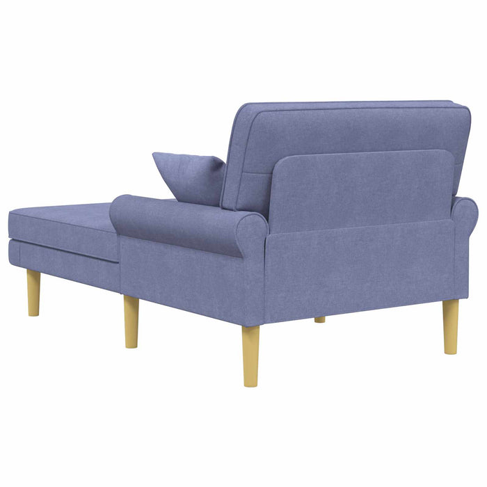Șezlong Albastru Jeans Țesătură WALTI