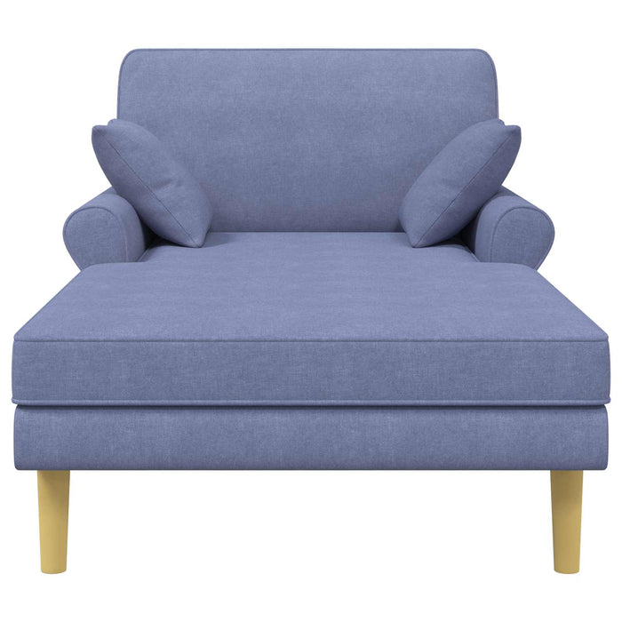 Șezlong Albastru Jeans Țesătură WALTI