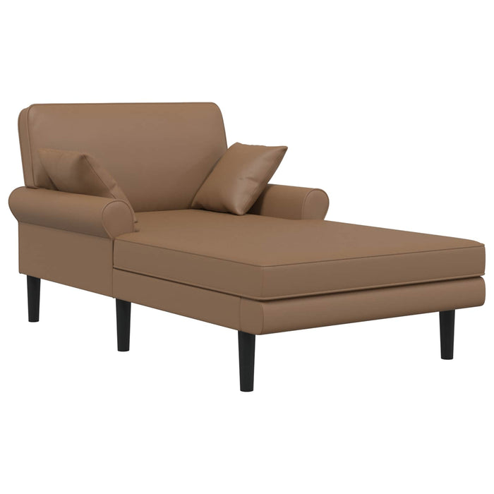 Șezlong Cappuccino Piele artificială WALTI