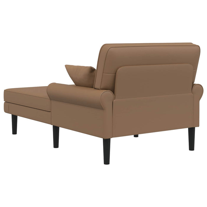 Șezlong Cappuccino Piele artificială WALTI