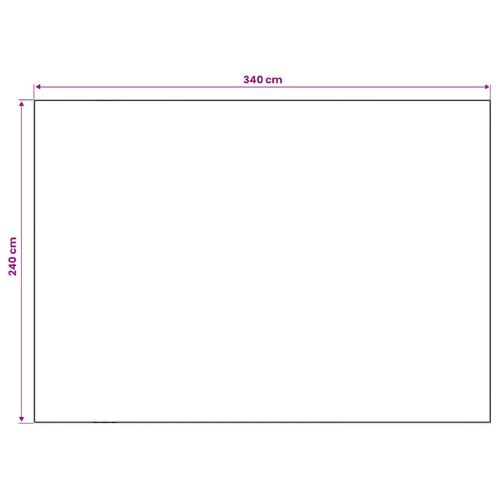 Covor ORIZ Model tip plasă negru 240 x 340 cm 100% Polyester WALTI
