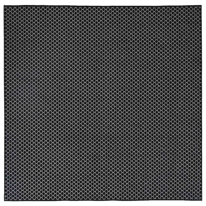 Covor ORIZ Model tip plasă negru 200 x 200 cm 100% Polyester WALTI