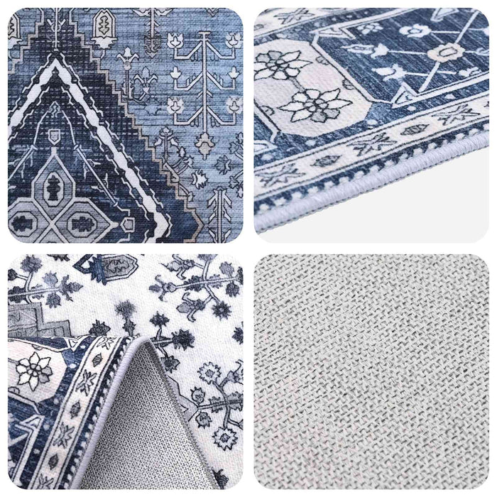 Covor ORIZ Albastru închis 80 x 200 cm 100% Polyester WALTI