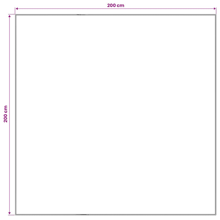 Covor ORIZ Roșu 200 x 200 cm 100% Polyester WALTI