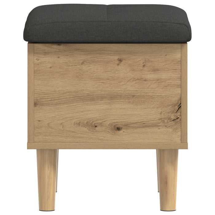 Bancă de depozitare cu perne Stejar Artizanal 42 x 42 x 46 cm WALTI