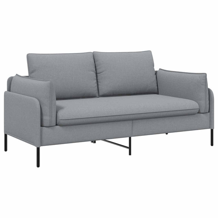 Canapea cu 2 locuri Gri deschis 188 x 81 x 89 cm Țesătură WALTI