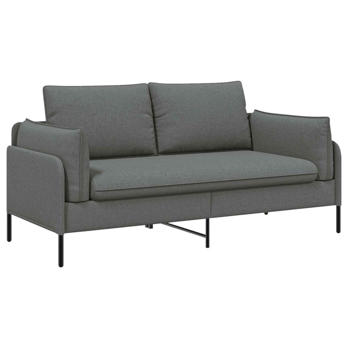 Canapea cu 2 locuri Gri închis 188 x 81 x 89 cm Țesătură WALTI