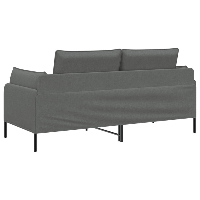 Canapea cu 2 locuri Gri închis 188 x 81 x 89 cm Țesătură WALTI