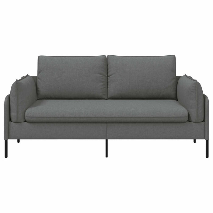 Canapea cu 2 locuri Gri închis 188 x 81 x 89 cm Țesătură WALTI