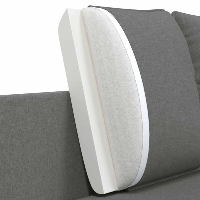 Canapea cu 2 locuri Gri închis 188 x 81 x 89 cm Țesătură WALTI