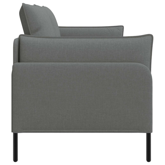 Canapea cu 2 locuri Gri închis 188 x 81 x 89 cm Țesătură WALTI