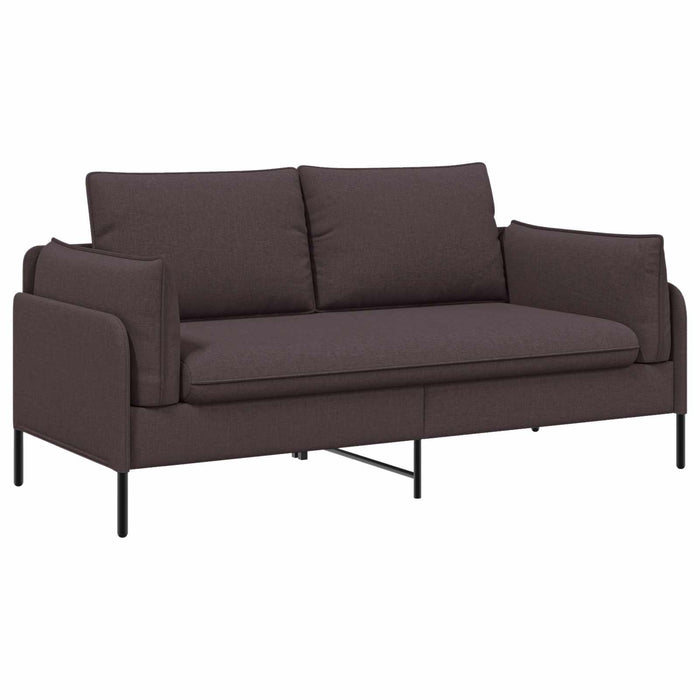 Canapea cu 2 locuri Maro închis 188 x 81 x 89 cm Țesătură WALTI