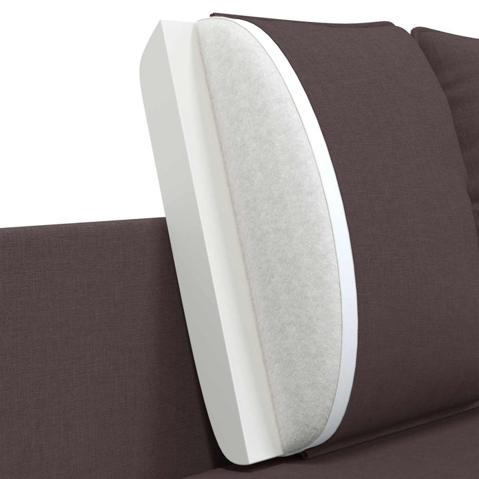 Canapea cu 2 locuri Maro închis 188 x 81 x 89 cm Țesătură WALTI