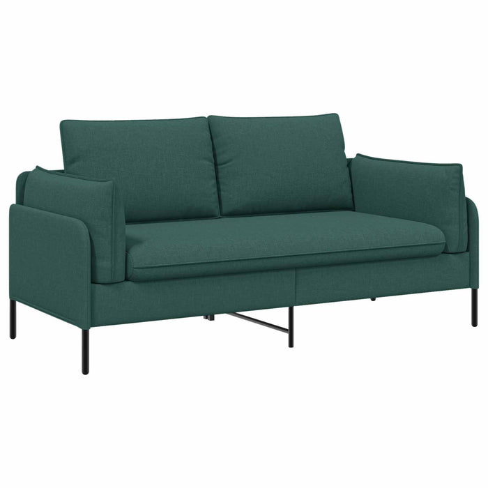 Canapea cu 2 locuri Verde închis 188 x 81 x 89 cm Țesătură WALTI