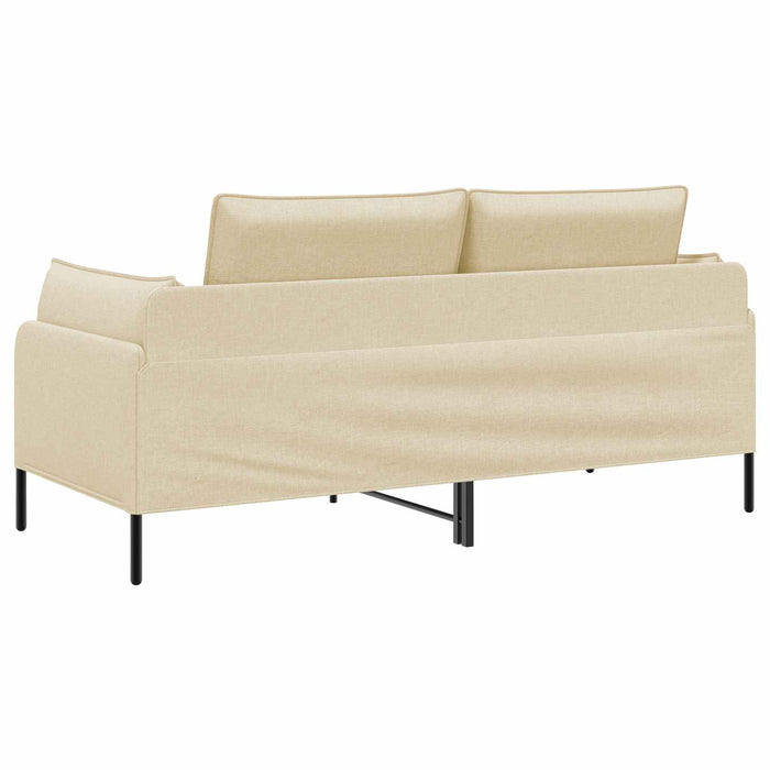 Canapea cu 2 locuri Crem 188 x 81 x 89 cm Țesătură WALTI