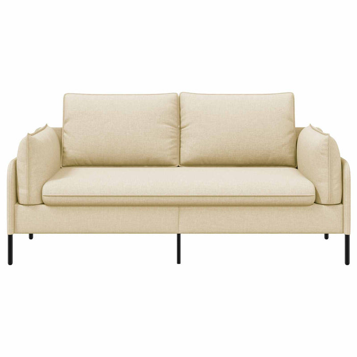 Canapea cu 2 locuri Crem 188 x 81 x 89 cm Țesătură WALTI