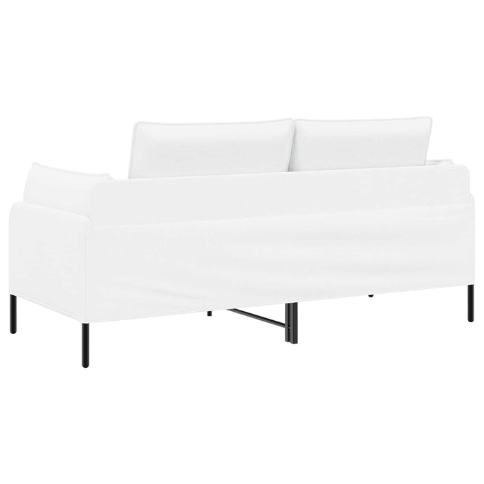 Canapea cu 2 locuri Alb 188 x 81 x 89 cm Țesătură WALTI