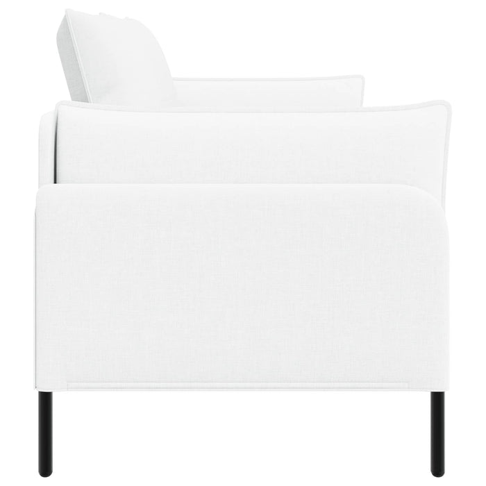 Canapea cu 2 locuri Alb 188 x 81 x 89 cm Țesătură WALTI
